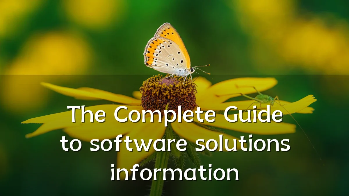 The Complete Guide to software solutions information