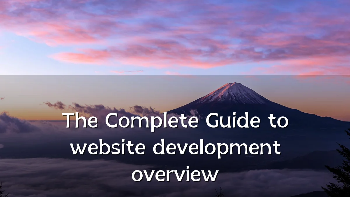 The Complete Guide to website development overview