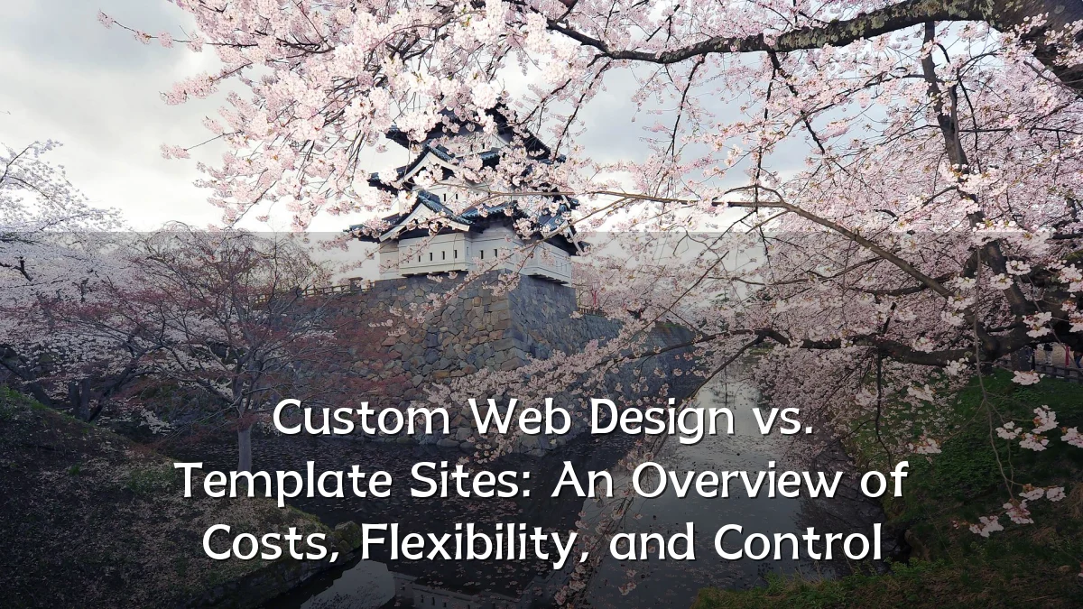 Custom Web Design vs. Template Sites: An Overview of Costs, Flexibility, and Control