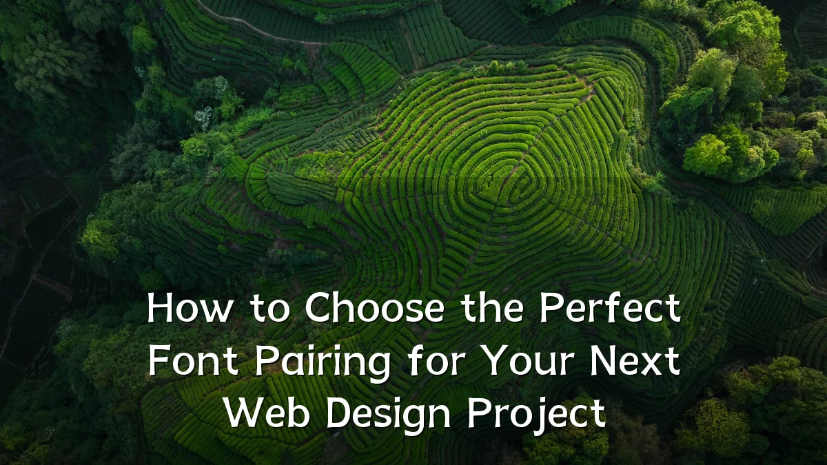 How to Choose the Perfect Font Pairing for Your Next Web Design Project
