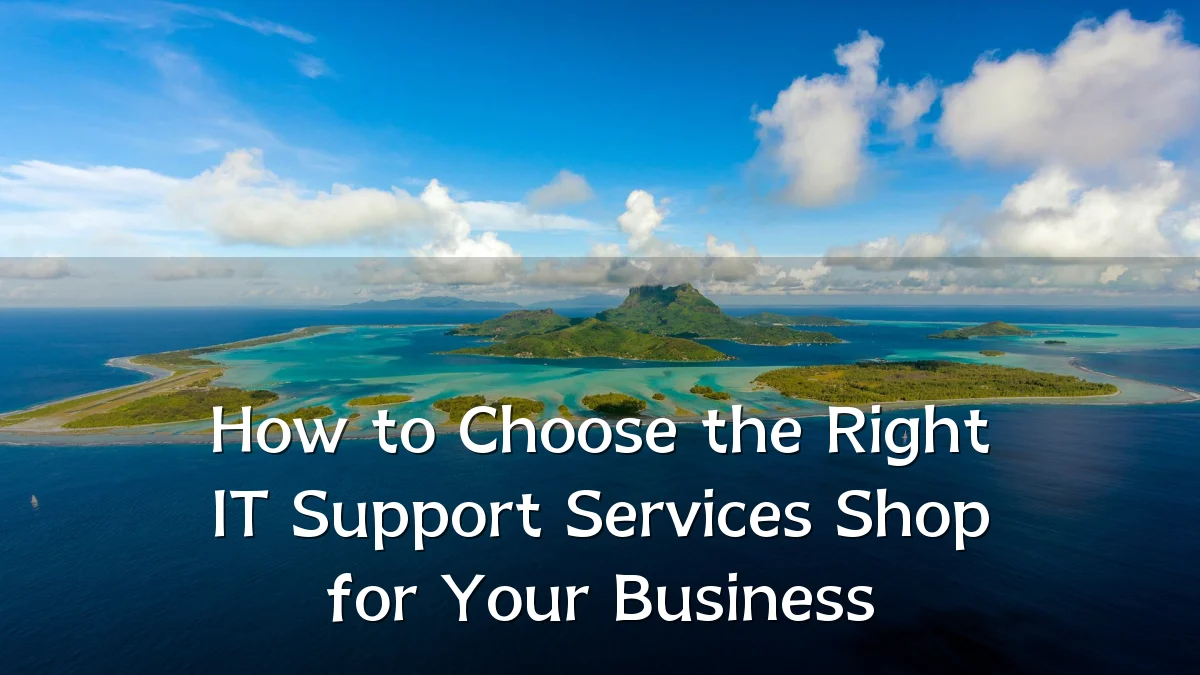 How to Choose the Right IT Support Services Shop for Your Business