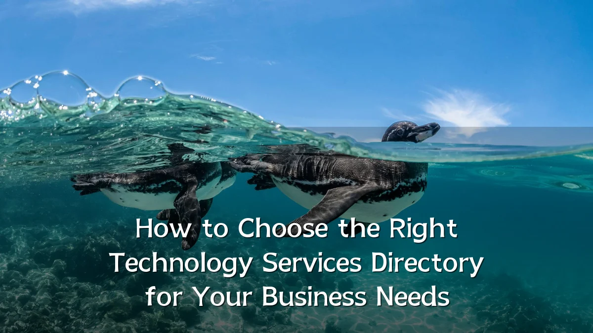 How to Choose the Right Technology Services Directory for Your Business Needs