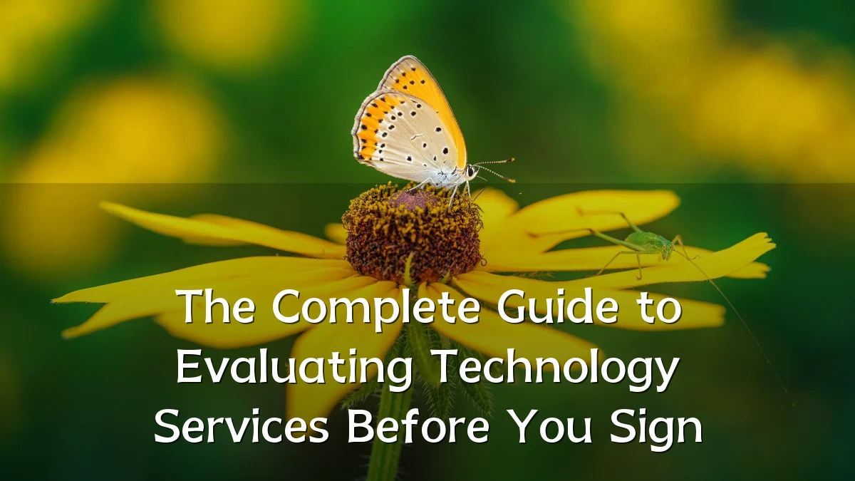The Complete Guide to Evaluating Technology Services Before You Sign