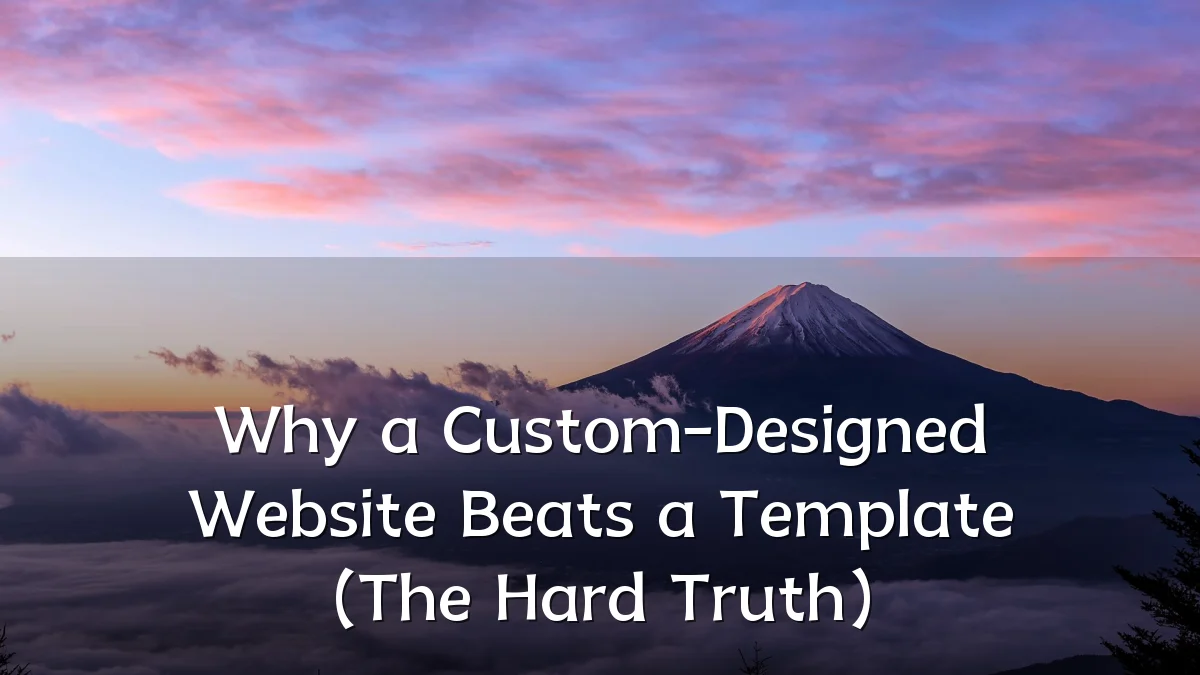 Why a Custom-Designed Website Beats a Template (The Hard Truth)