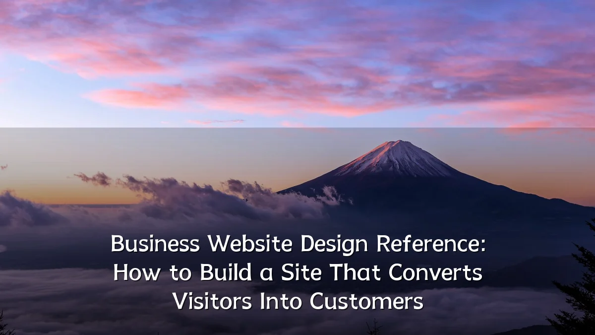 Business Website Design Reference: How to Build a Site That Converts Visitors Into Customers