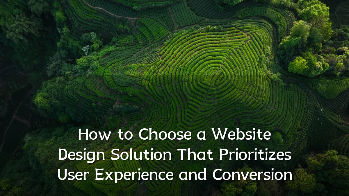 How to Choose a Website Design Solution That Prioritizes User Experience and Conversion
