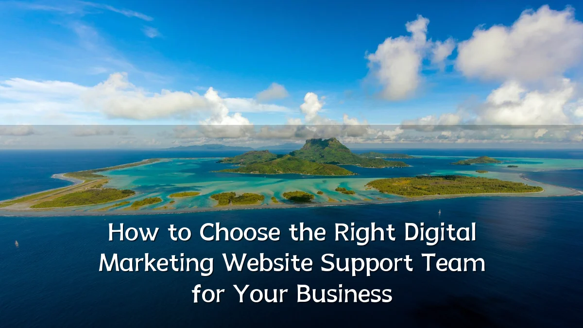 How to Choose the Right Digital Marketing Website Support Team for Your Business