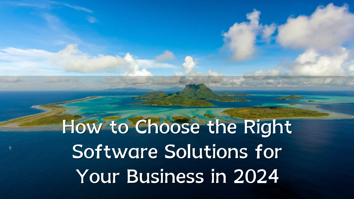 How to Choose the Right Software Solutions for Your Business in 2024