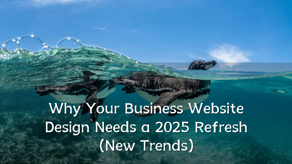 Why Your Business Website Design Needs a 2025 Refresh (New Trends)